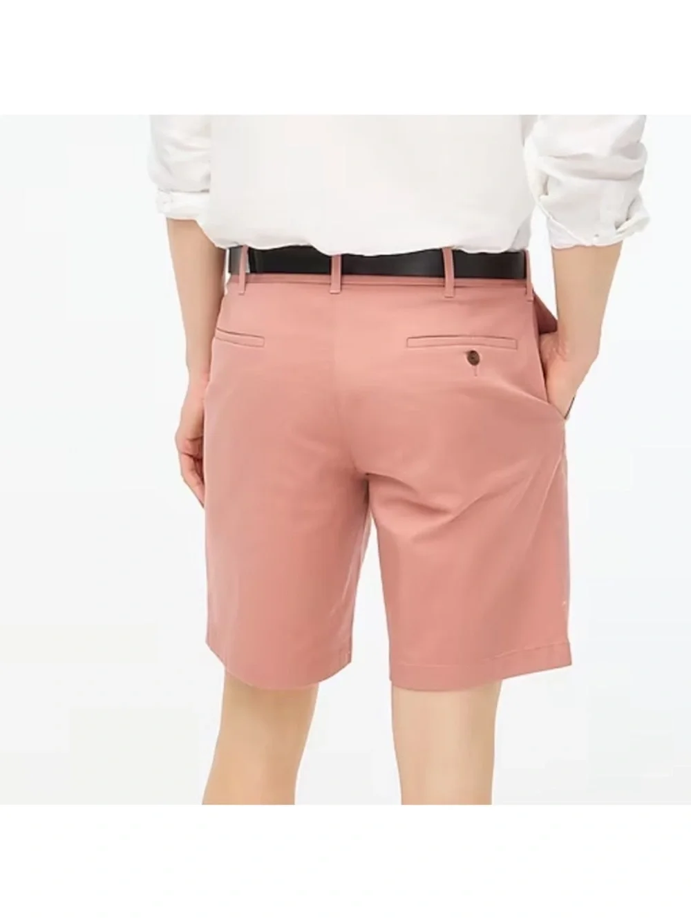 J. Crew 9” Flex Chino Shorts Feathered Rose 99% Cotton Normcore Preppy Size 36
